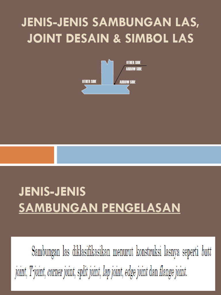 Jenis Sambungan dan Simbol Las | PDF | Welding | Construction