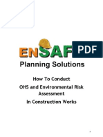 How To Conduct OHS and Environmental Risk Assessment in Construction Works