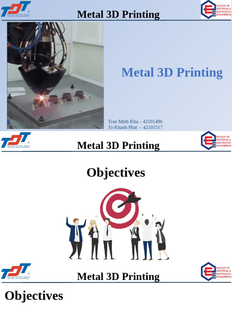 Nhom11 In3dKimLoai | PDF | 3 D Printing | Secondary Sector Of The Economy