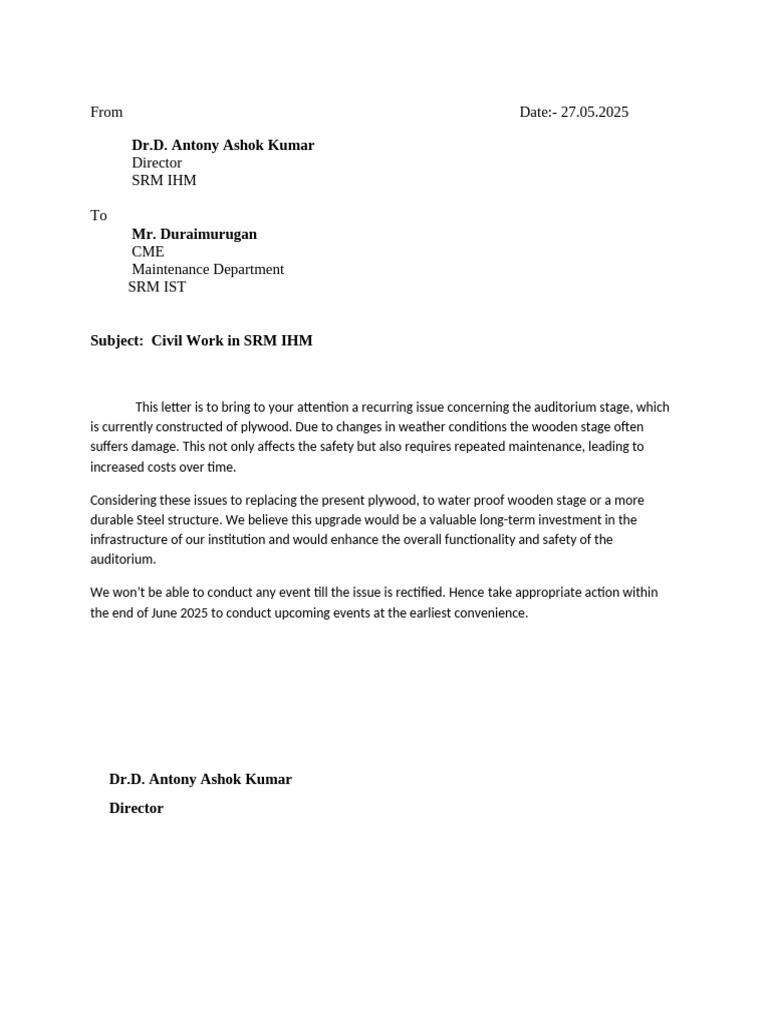 Auditorium Stage Upgrade Proposal | PDF