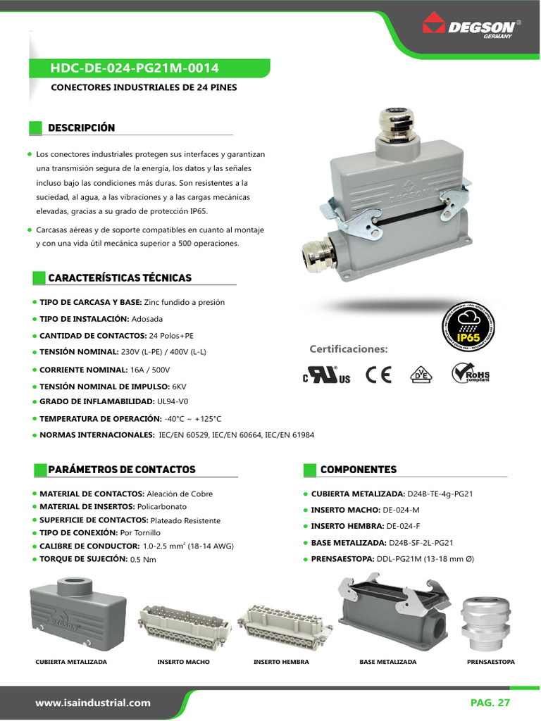 Deg - HDC de 024 PG21M 0014 | PDF