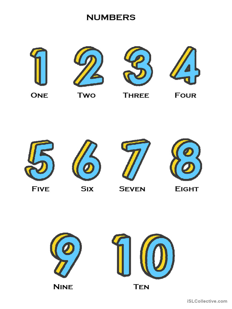 Number Words for Early Learners | PDF