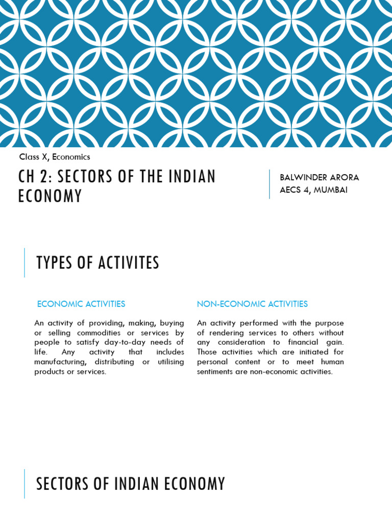 Sectors of the Indian Economy Explained | PDF | Gross Domestic Product ...
