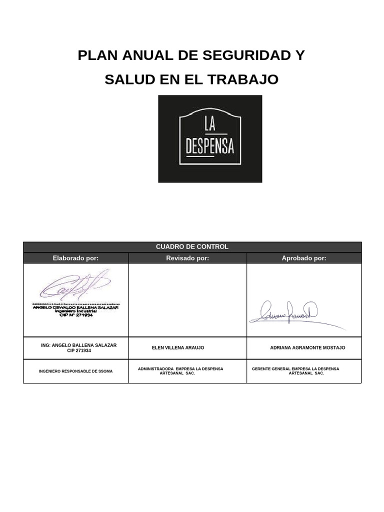 Plan de Seguridad 2025 | PDF | Seguridad y salud ocupacional | Valores