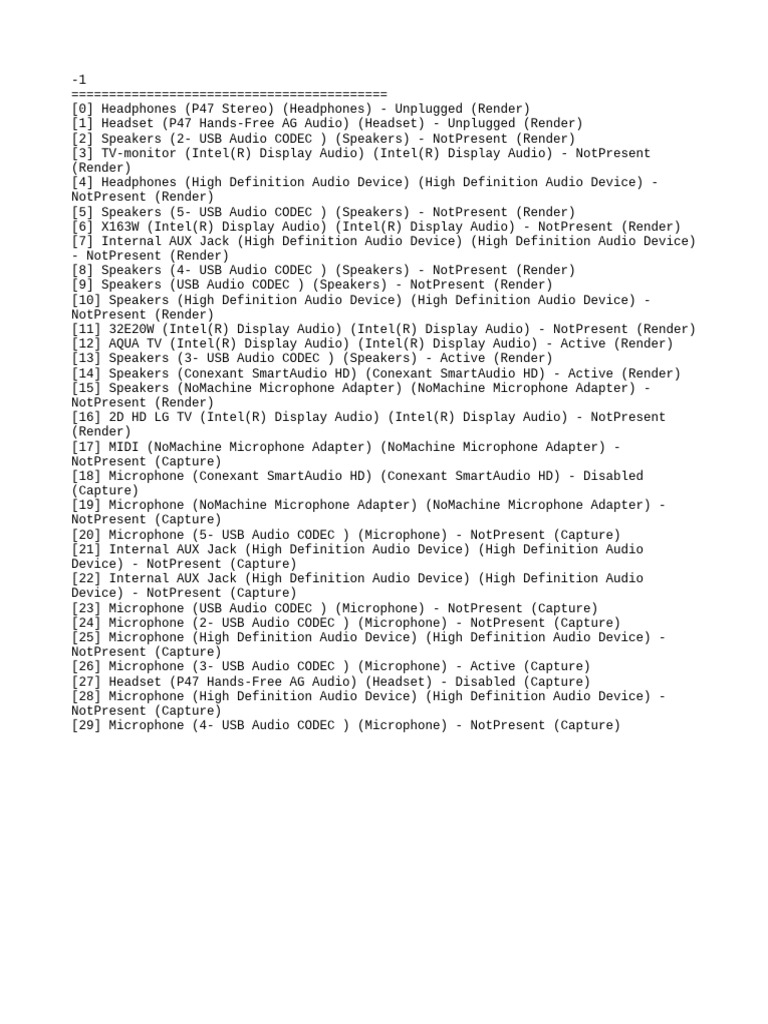 Sigmatel Codec Audio Device Status | PDF | Digital Technology ...
