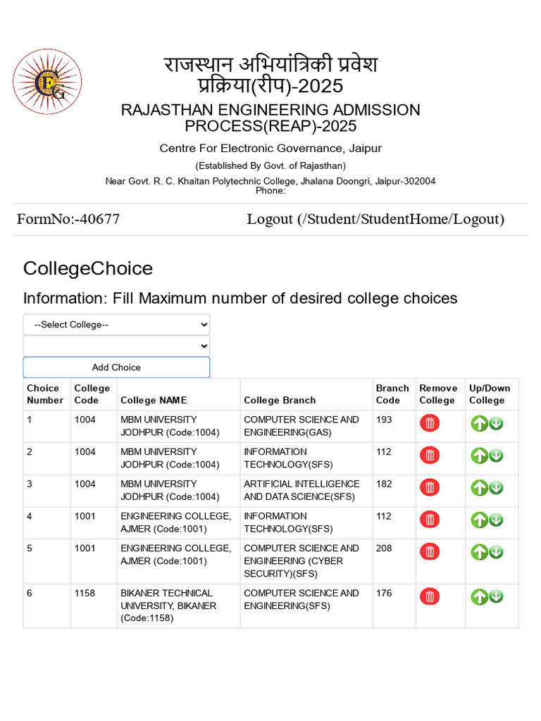 REAP 2025 College Selection Guide | PDF | Engineering | Science Education