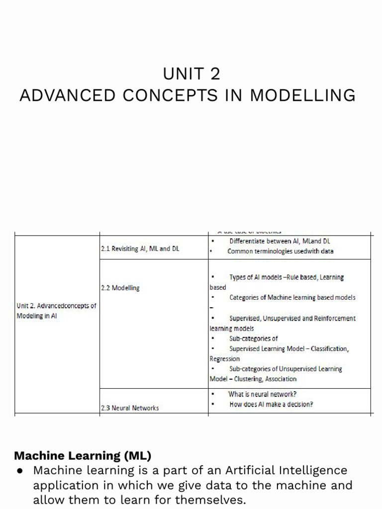Advanced Machine Learning Concepts | PDF | Deep Learning | Machine Learning