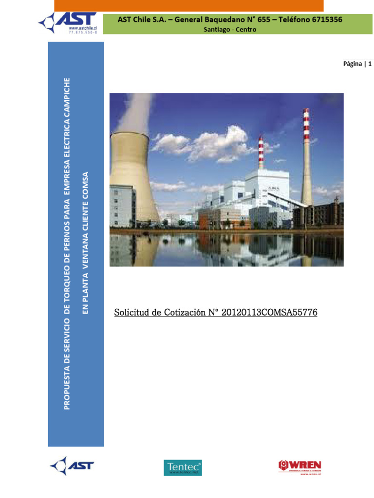 Propuesta de Servicio de Torqueo | PDF | Tornillo | Submarinos