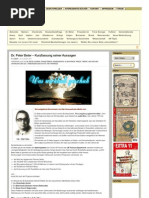 Dr. Peter Beter - Kurzfassung Seiner Aussagen