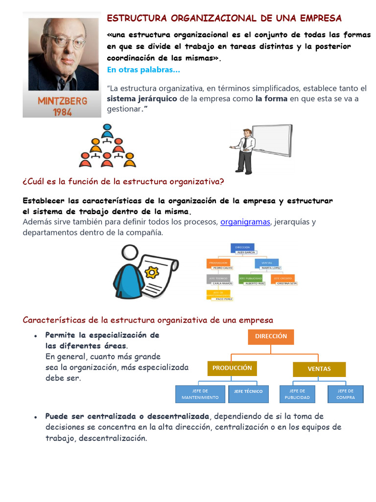 Estructura Organizacional Empresarial | PDF | Business | Economias