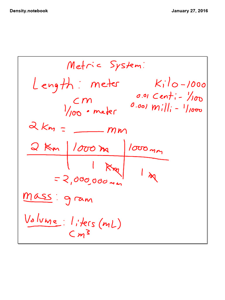 Density Notes | PDF