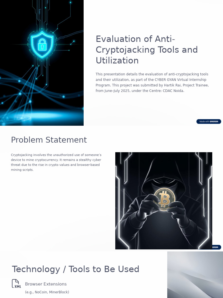 Evaluation of Anti Cryptojacking Tools and Utilization | PDF | Malware |  Cybercrime