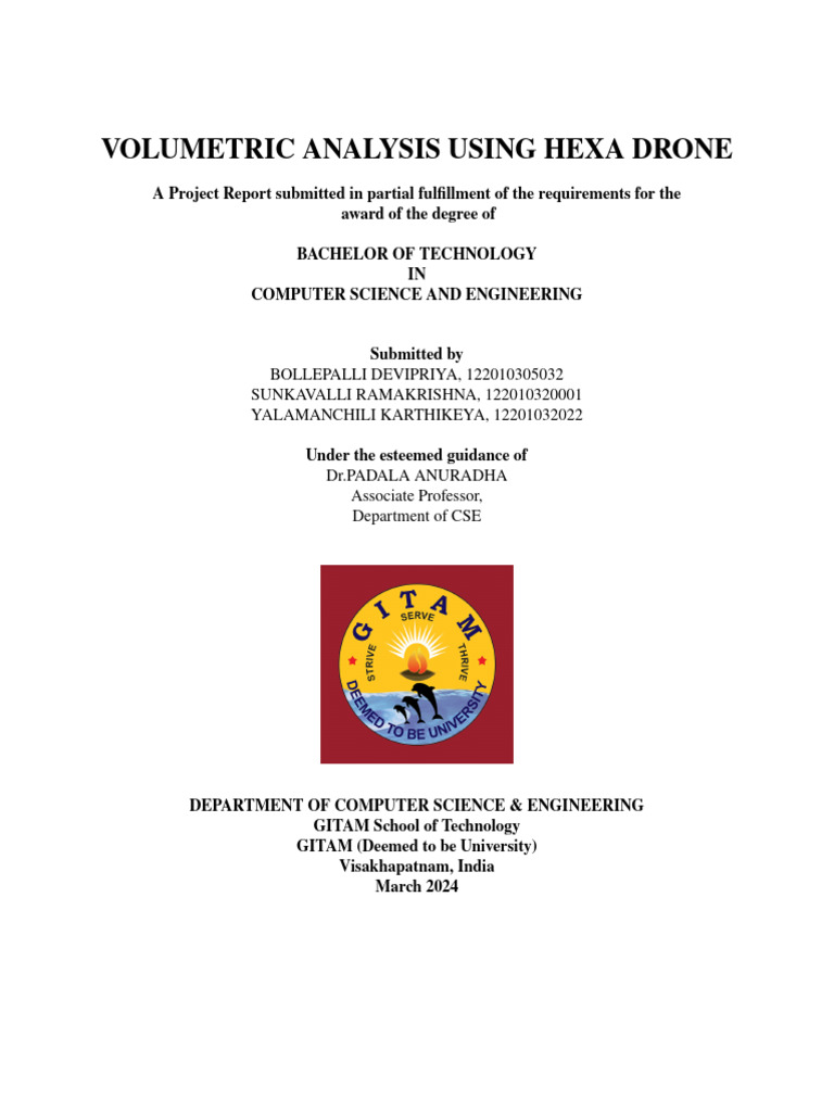 Volumetric Analysis with Hexa Drone | PDF | Unmanned Aerial Vehicle ...