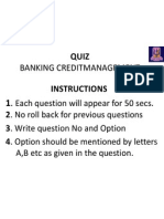 Banking Creditmanagement Instructions Each Question Will Appear For 50 Secs