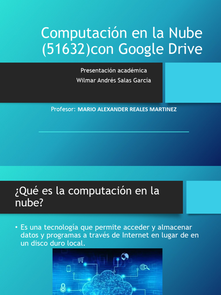 Computación en La Nube Google Drive | PDF
