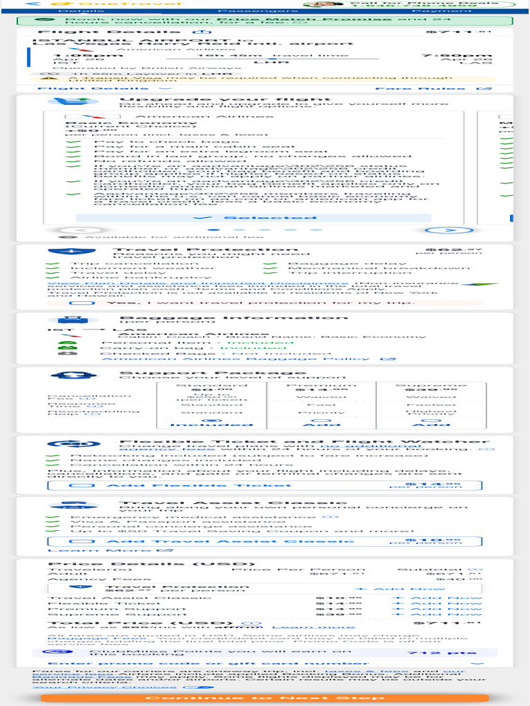 Review Trip Details and Book 2 | PDF | American Airlines
