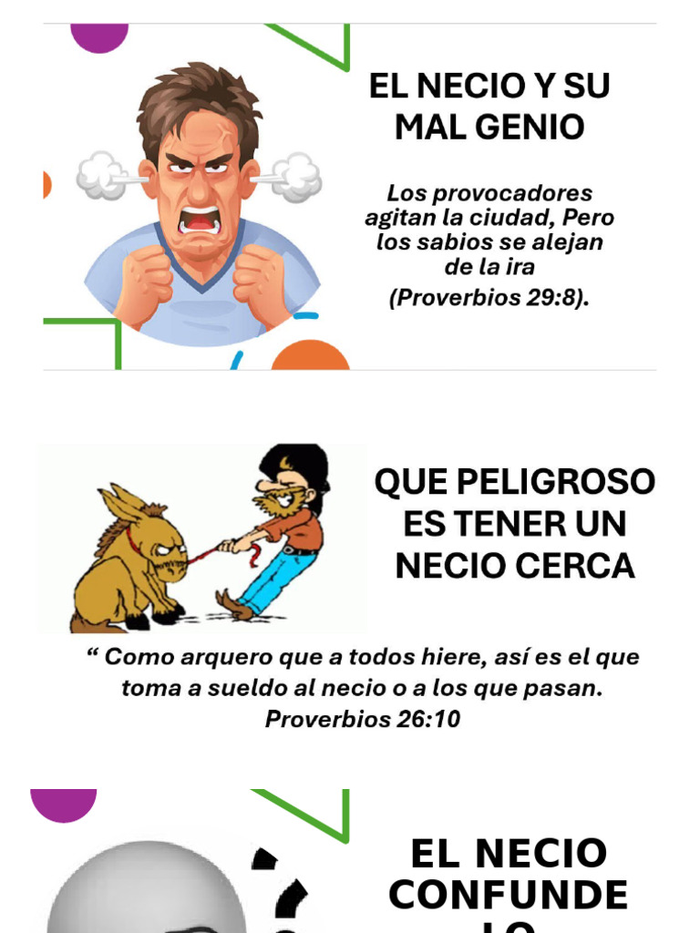 Proverbios para Los Necios | PDF