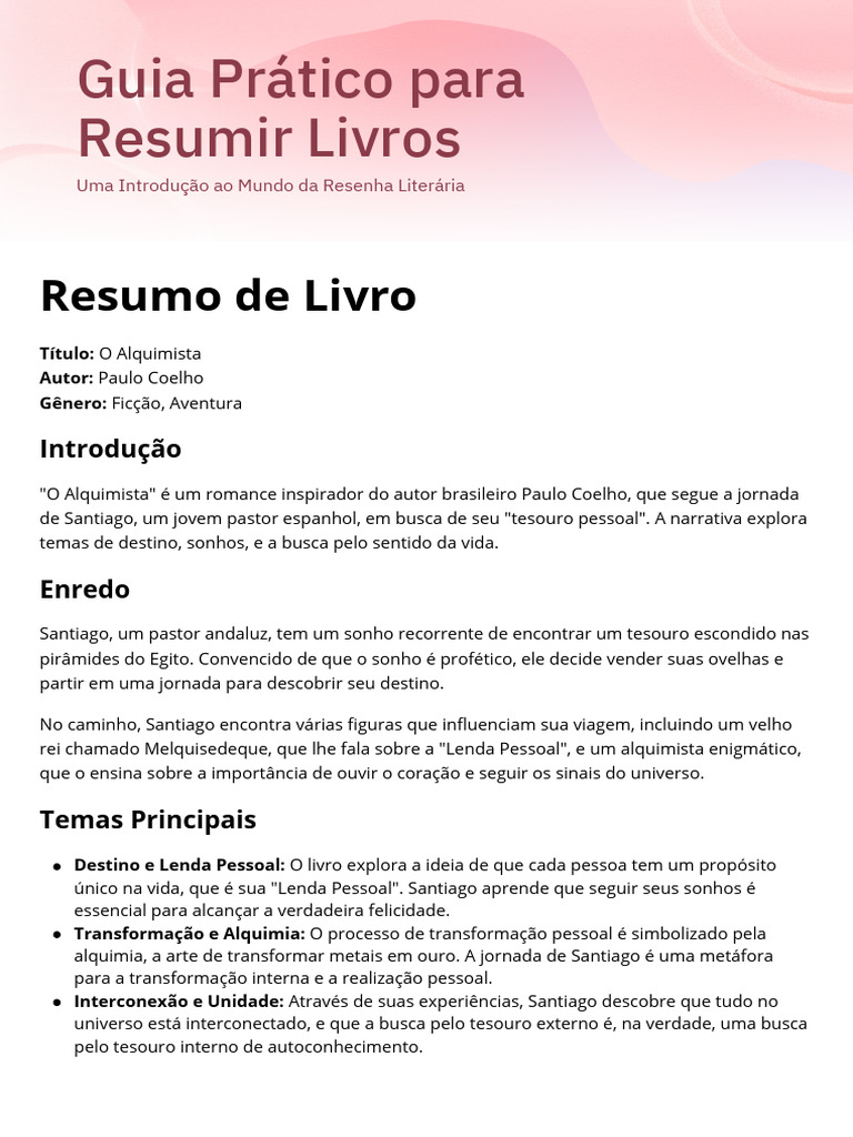 Resumo do Livro 
