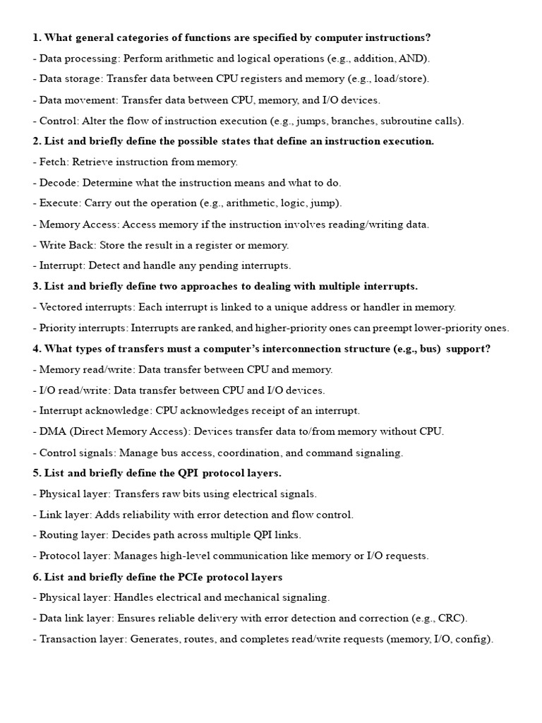Computer Instruction Execution Overview | PDF