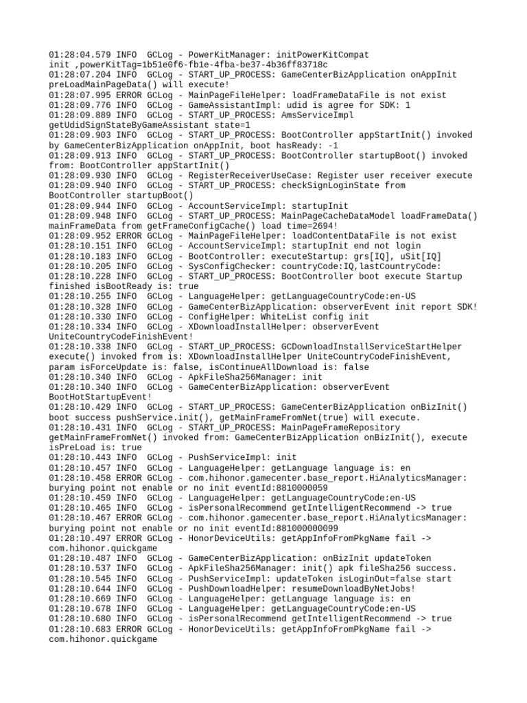 Game Center Log Analysis Report | PDF | Hypertext Transfer Protocol ...