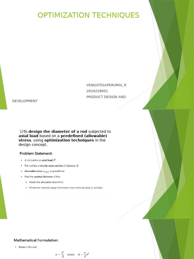 Optimization Techniques 2024228001 | PDF