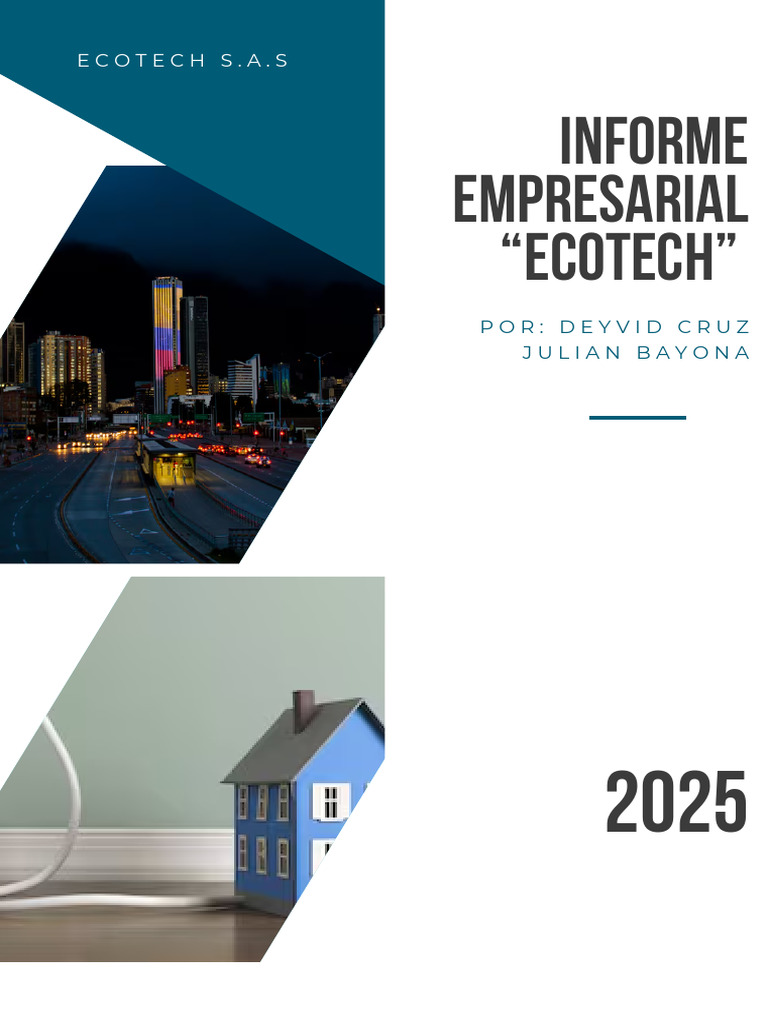 Informe Eco Tech | PDF | Internet de las Cosas | Sustentabilidad
