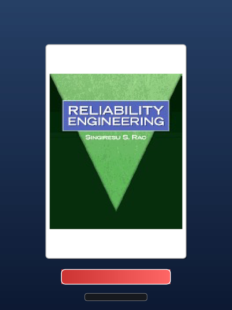 Complete Bundle Reliability Engineering by Singiresu S Rao 0136015727 ...