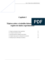 Capítulo 01 - Tópicos Sobre o Trabalho Laboratorial e o Registo de Dados Experimentais