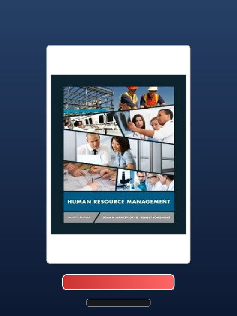 Complete Bundle Human Resource Management 12th Edition Ivancevich Ebook ...