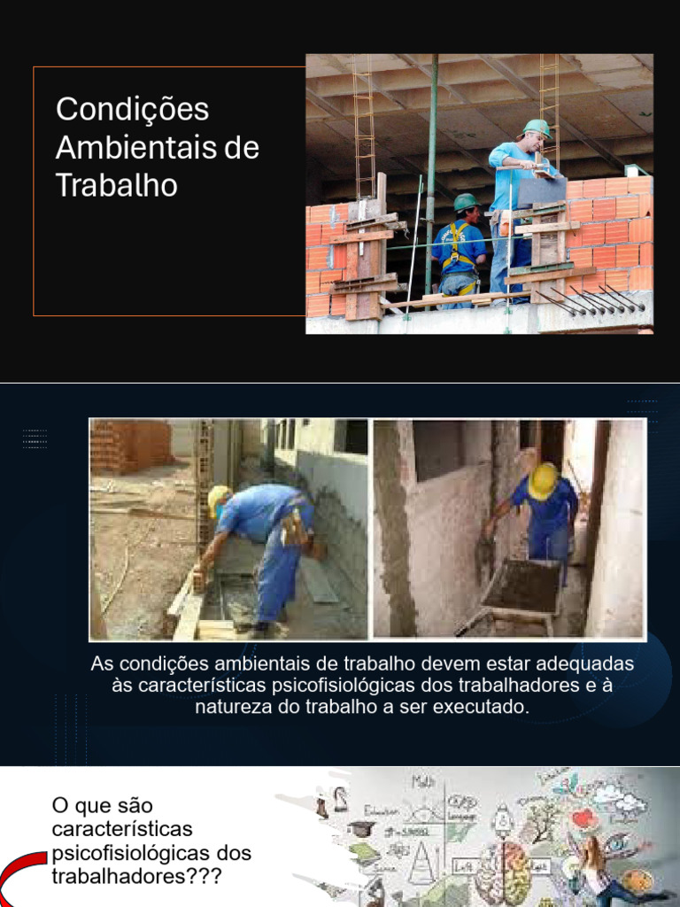 Condições Ambientais de Trabalho | PDF | Ambiente natural | Emoções