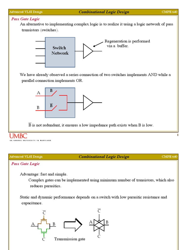 Pass Gate Logic in VLSI Design | PDF | Computers