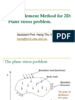 Finite Element Method For 2D: Plane Stress Problem.: Assistant Prof. Hang Thu Vu