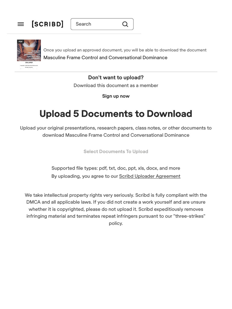 Upload Documents to Access Content | PDF | Scribd
