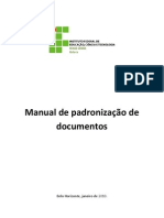 Manual de Padronização de Documentos - IFMG