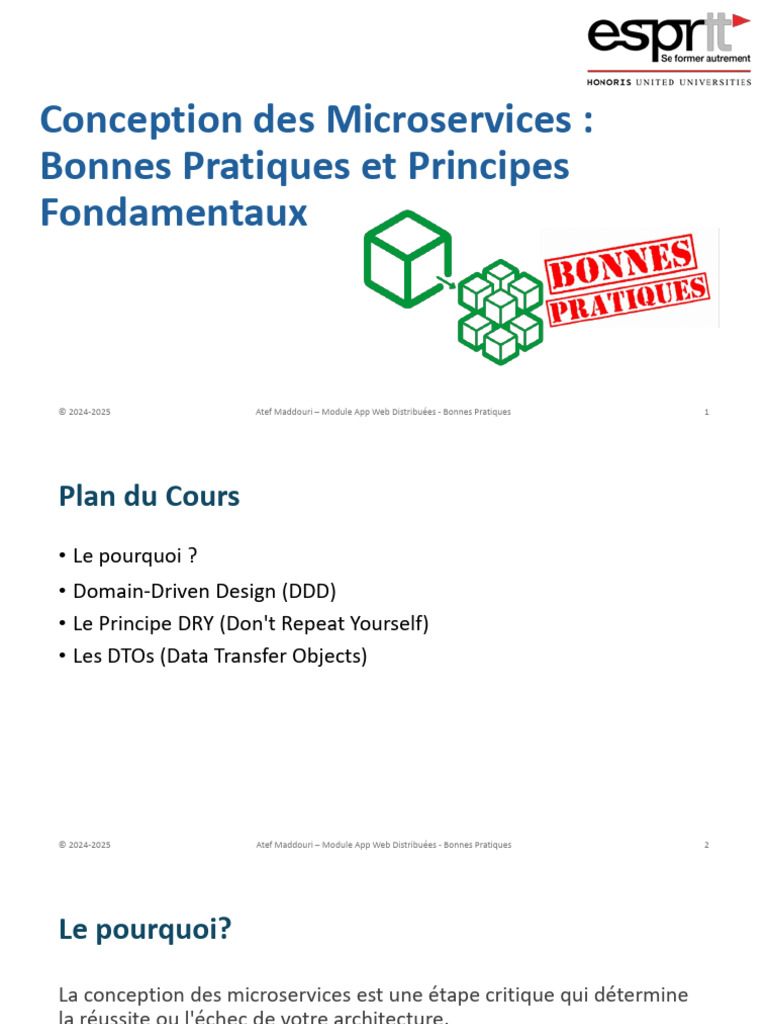 Bonnes Pratiques en Conception de Microservices | PDF | Internet ...