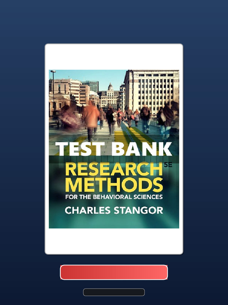 Complete Bundle Research Methods For The Behavioral Sciences 5 Ed ...