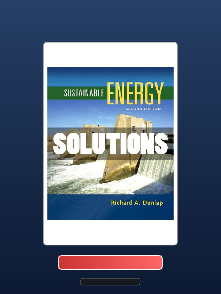 Complete Bundle Sustainable Energy 2 Ed Dunlap Ebook and TestBank ...