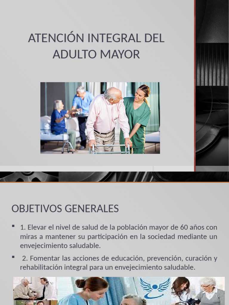 Atención Integral para Adultos Mayores | PDF | Vejez | Tos