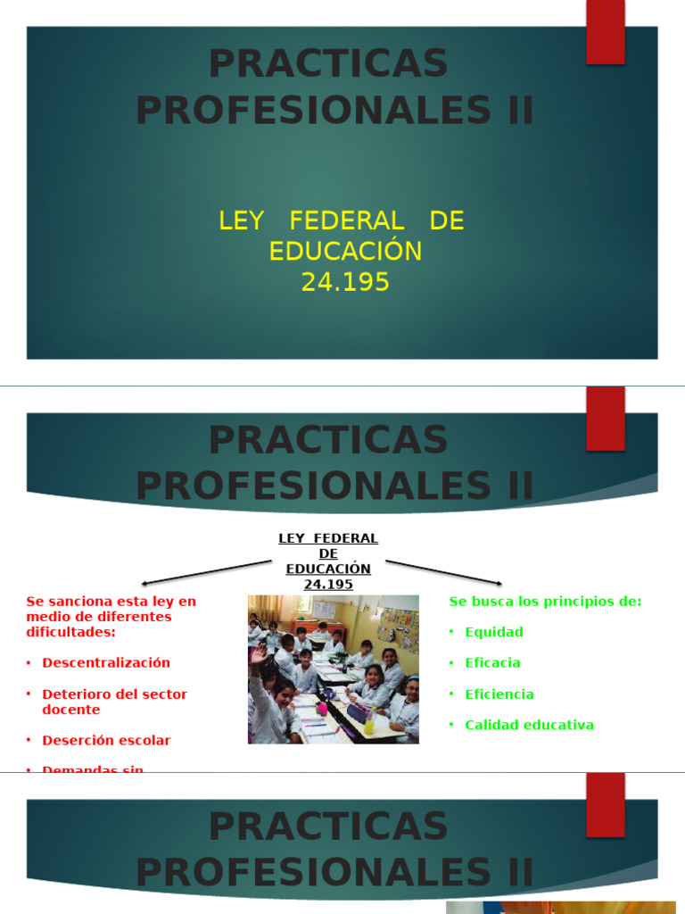2 Ley Federal de Educacion24195 | PDF | Educación de la primera ...
