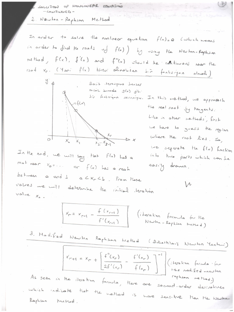 Newton Raphson Written Notes | PDF