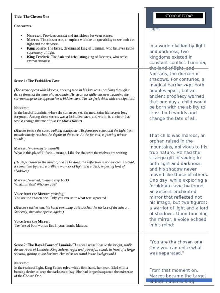 English Expo Script | PDF | Mirror