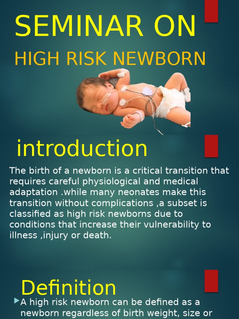 High Risk Newbornn. - 1 | PDF | Bleeding | Vertebrates