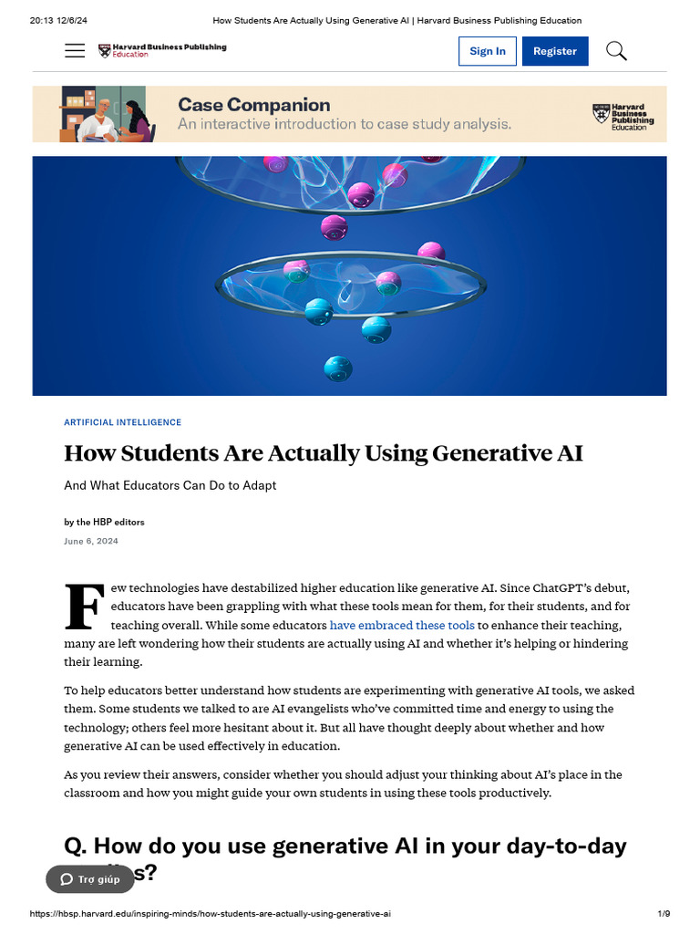 Student Insights on Generative AI Use | PDF | Artificial Intelligence ...