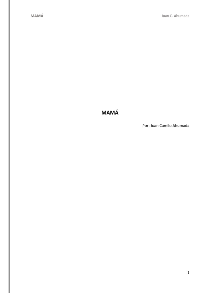 Mamá | PDF | Amor