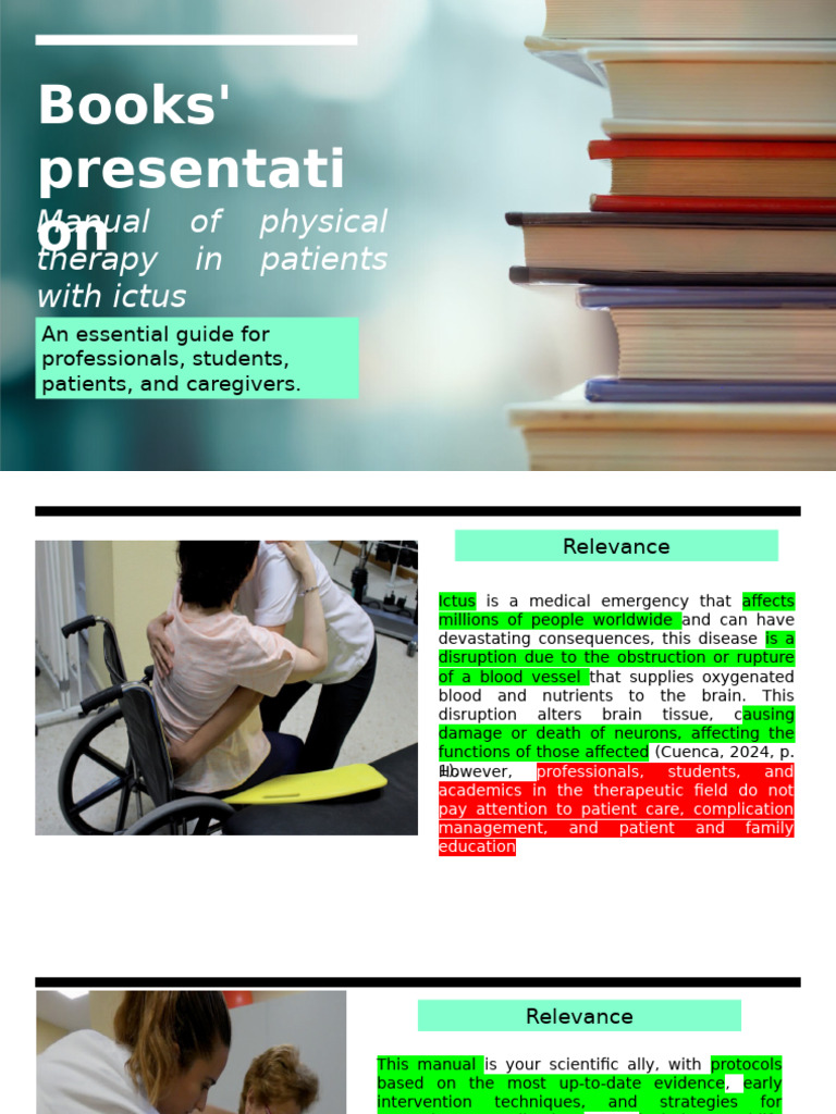 Books' Presentation | PDF | Physical Therapy | Caregiver