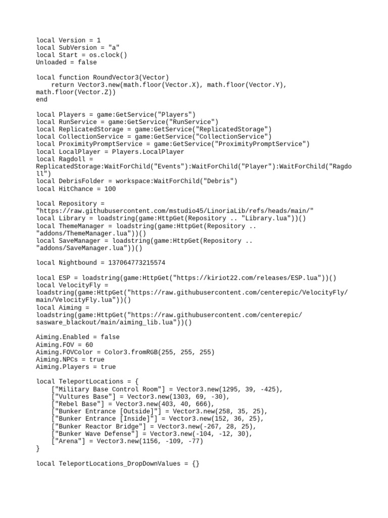 Sasware Script for Blackout Revival | PDF | Software Engineering ...