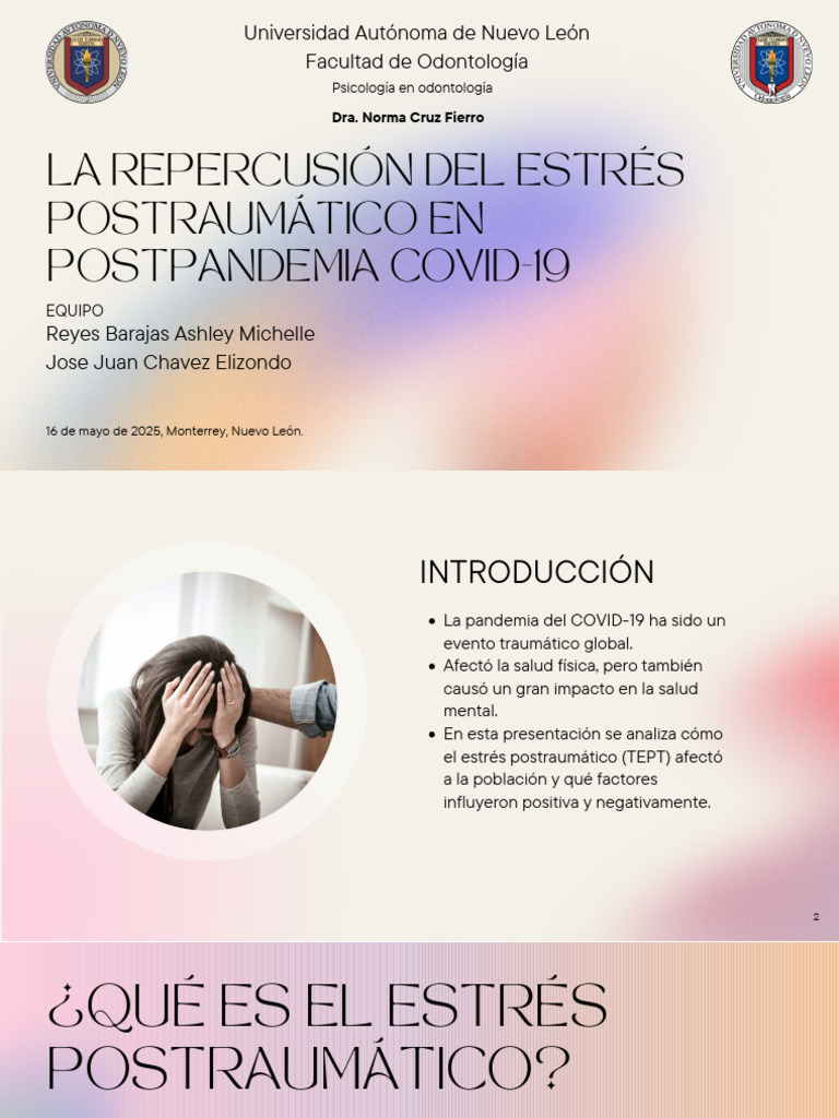 Pia-Reyes Barajas, Chavez Elizondo | PDF | Estrés (biología) | Trauma ...