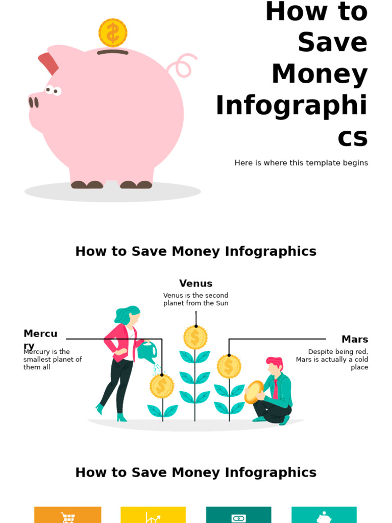 How To Save Money Infographics by Slidesgo | PDF | Planets | Solar System