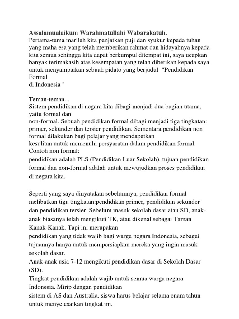 24++ Contoh pidato non formal terbaru mudah dihafal