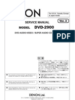 Denon DVD 2900 Service Manual